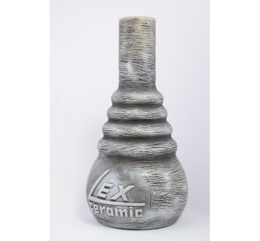 Колба для кальяна LEX глиняная (без резьбы), обычная, 31 см